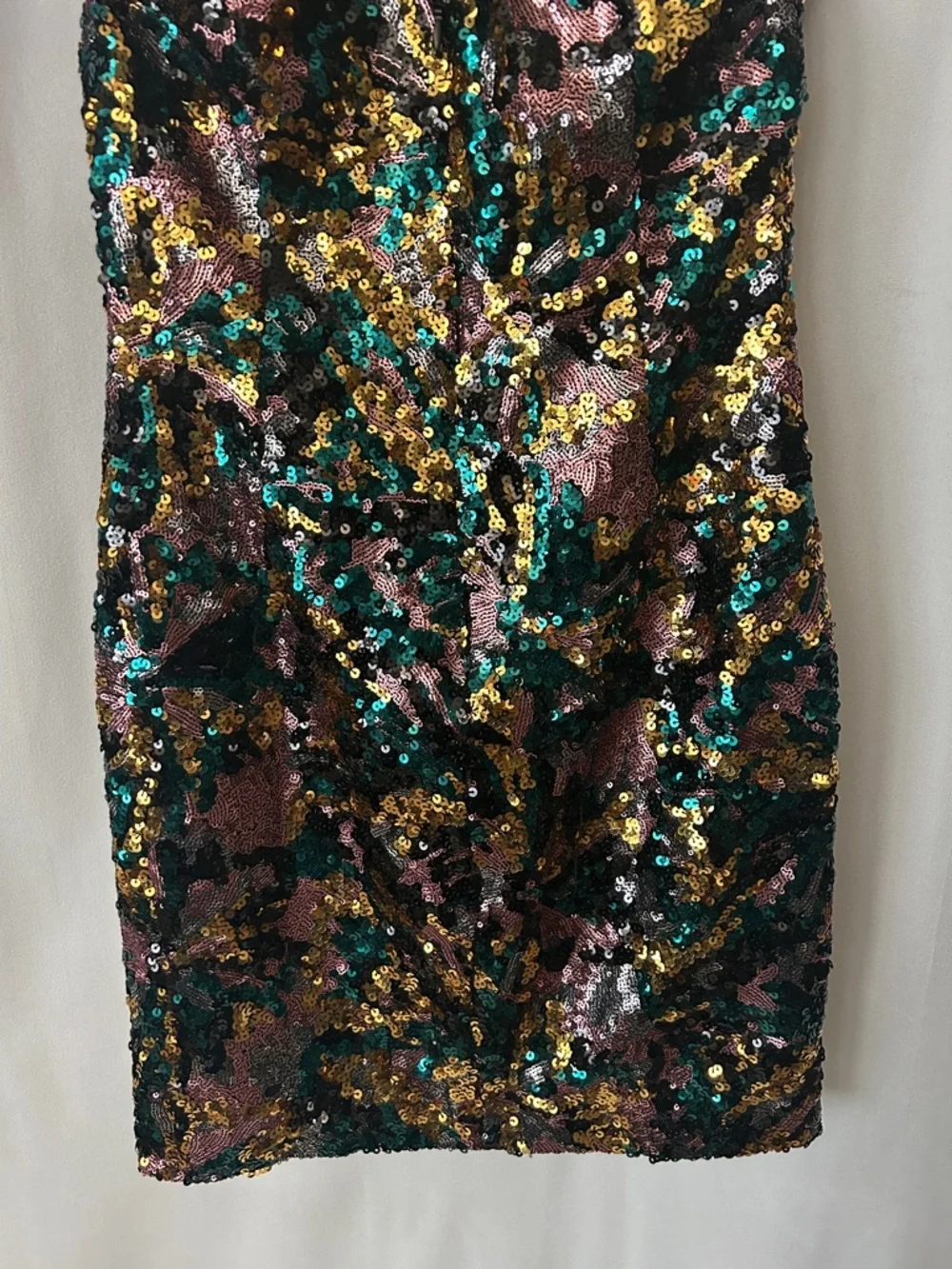 Dress the Population Sexy Black Sequins Strappy Cocktail Mini Dress **Size M**🔥🔥 - Picture 6 of 8